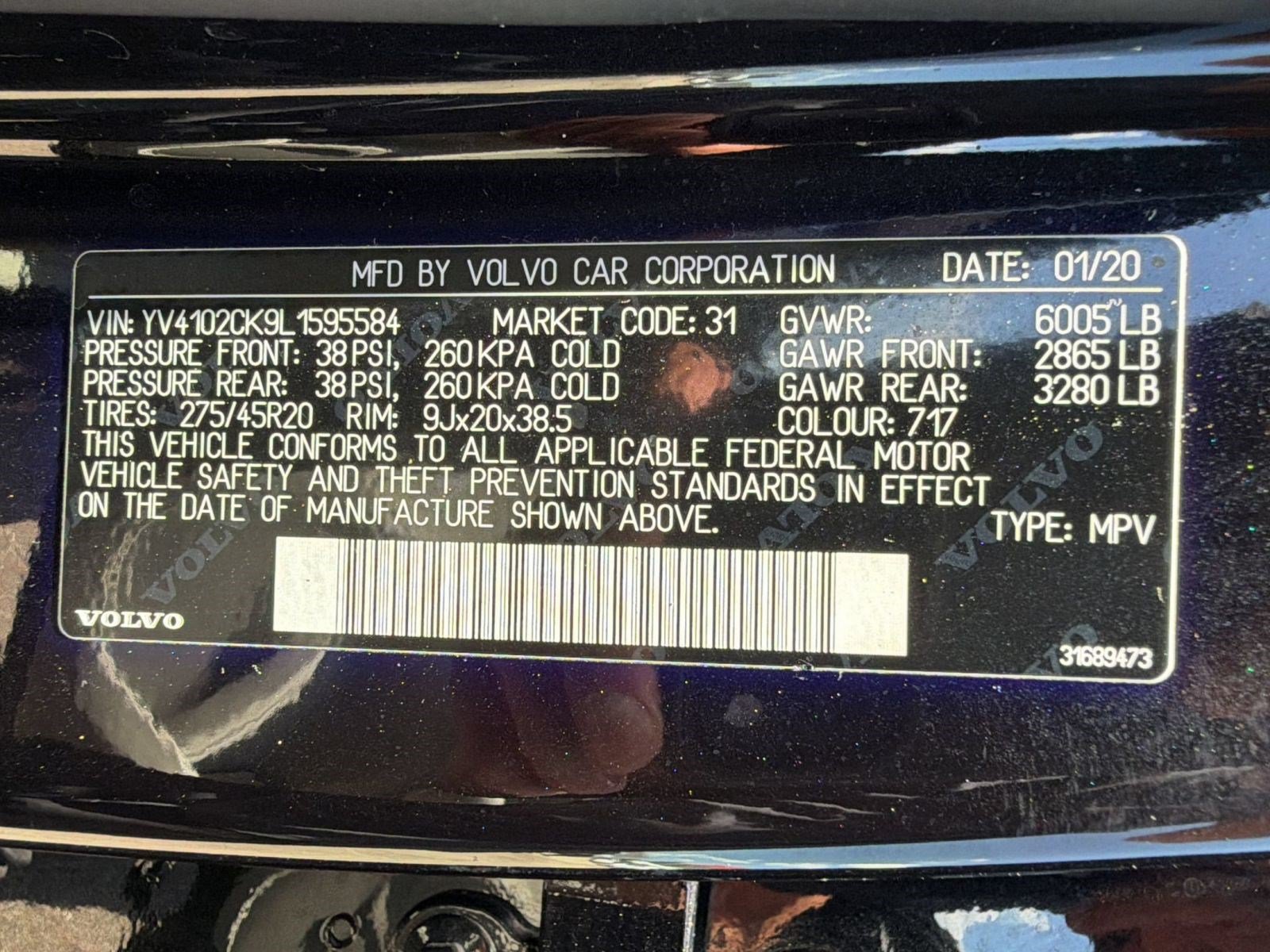 Used 2020 Volvo XC90 T5 Momentum w/ Protection Package Premier FWD image 24