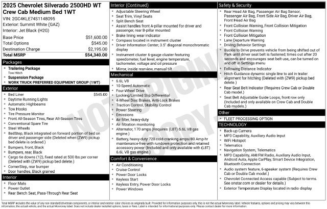 Used 2025 Chevrolet Silverado 2500 W/T AWD/4WD image 2