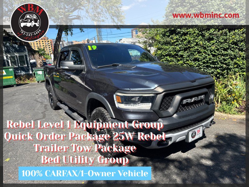 Used 2019 RAM 1500 Rebel w/ Rebel Level 1 Equipment Group AWD/4WD image 1