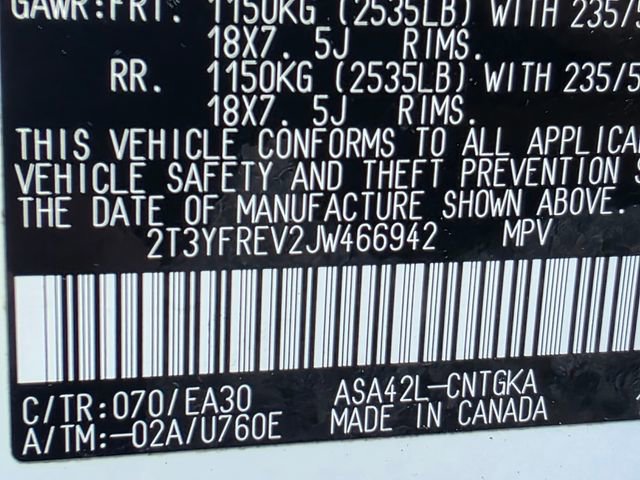 Used 2018 Toyota RAV4 Limited w/ Advanced Technology Package FWD image 32