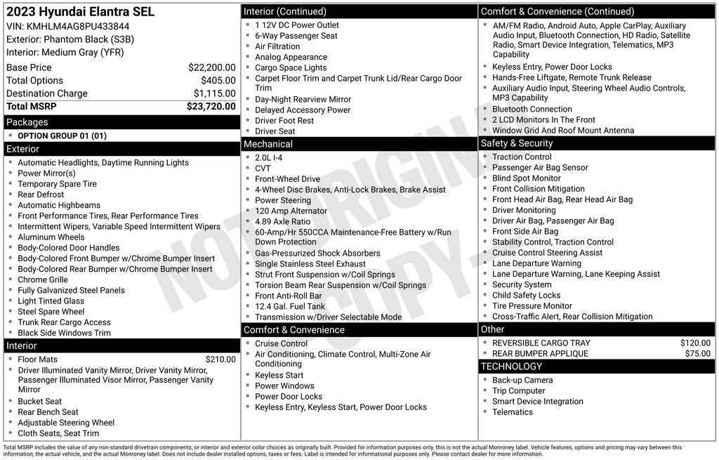 Used 2023 Hyundai Elantra SEL image 8