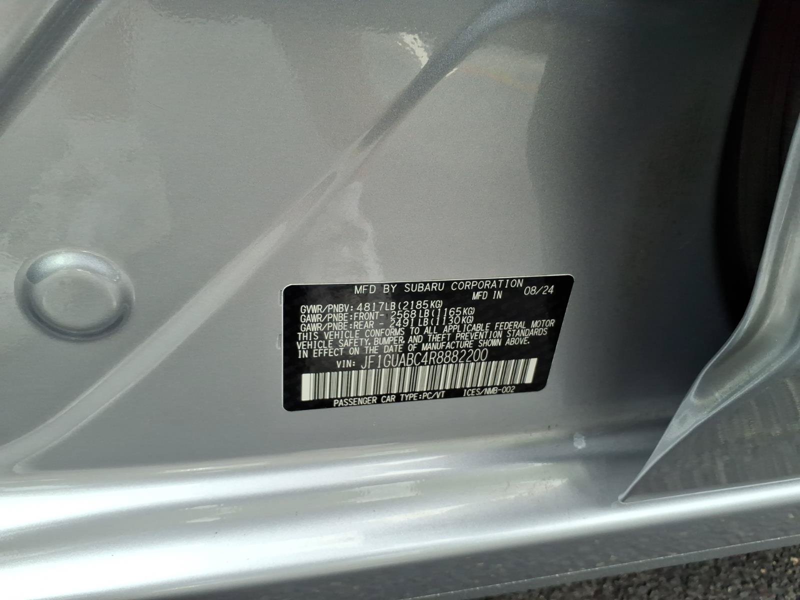 Certified 2024 Subaru Impreza 2.0i AWD/4WD image 14
