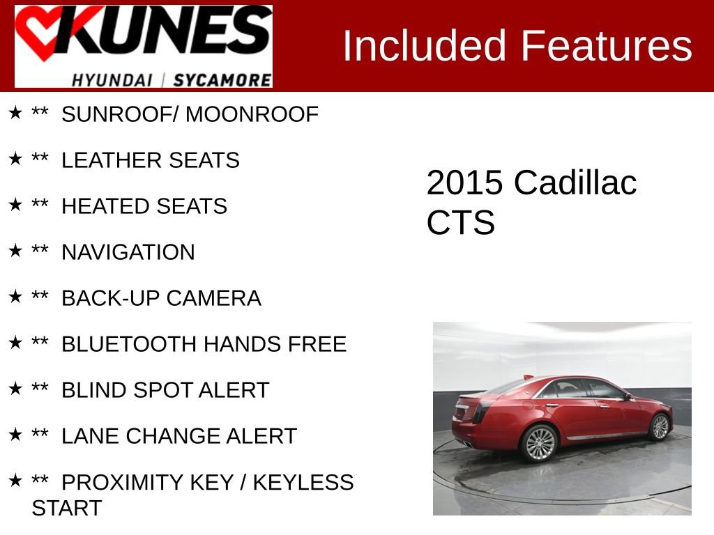 Used 2015 Cadillac CTS Luxury AWD/4WD image 2