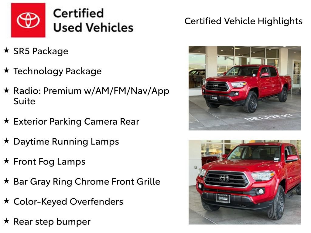 Certified 2021 Toyota Tacoma SR5 w/ Technology Package image 7