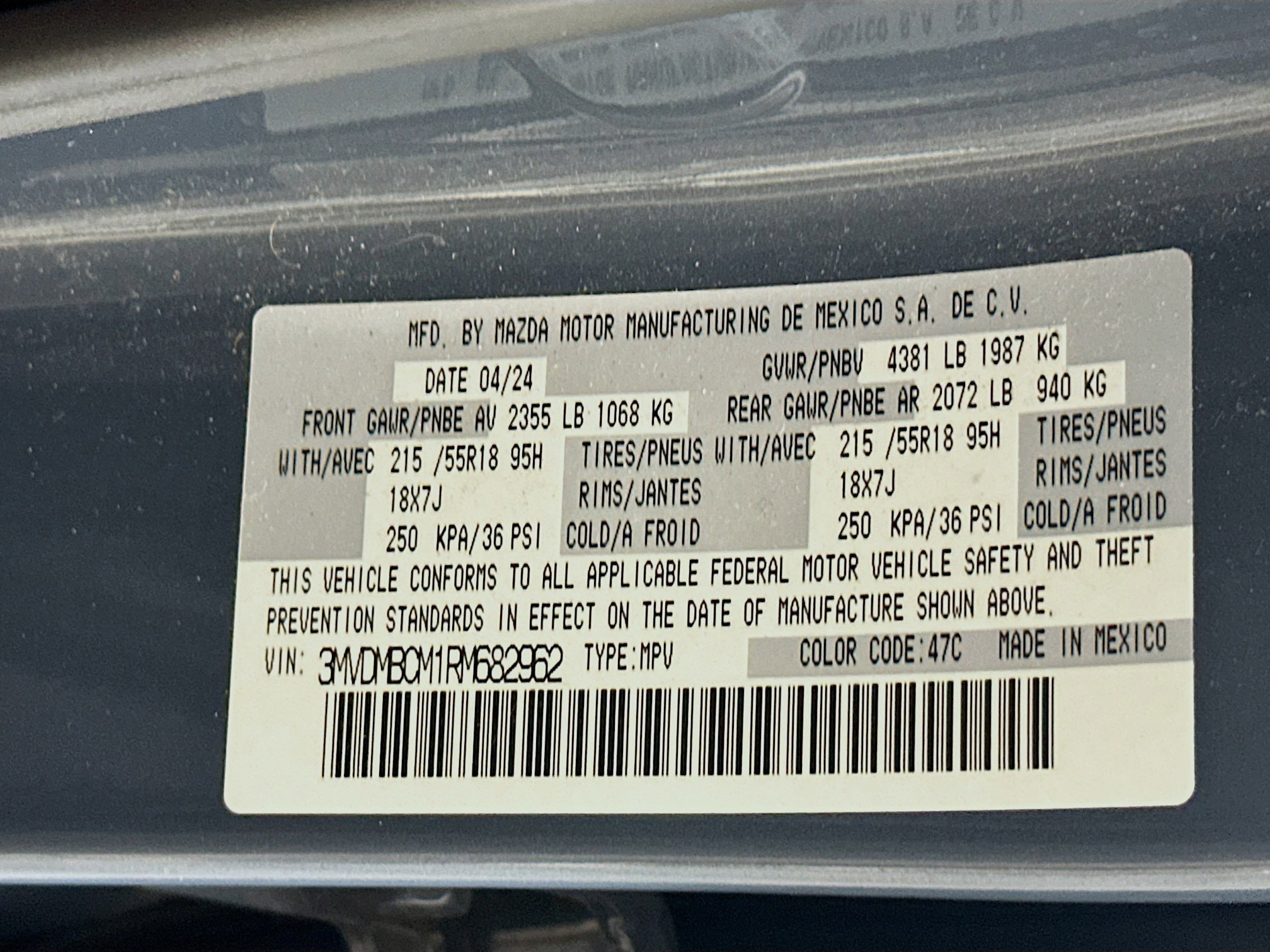 Used 2024 MAZDA CX-30 AWD 2.5 S w/ Preferred Package image 12