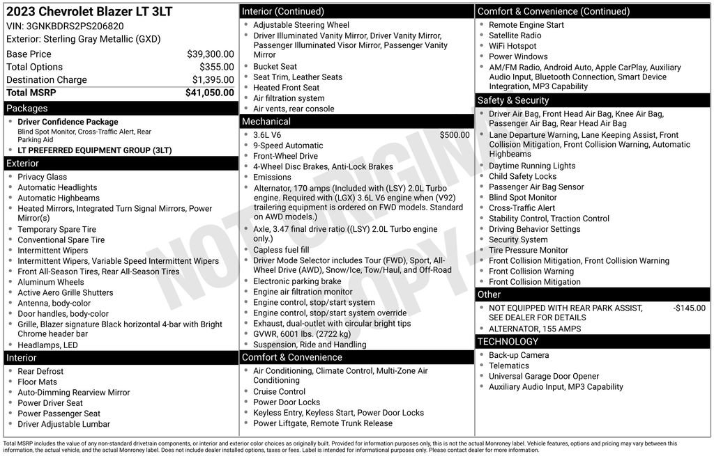 Certified 2023 Chevrolet Blazer LT FWD image 6