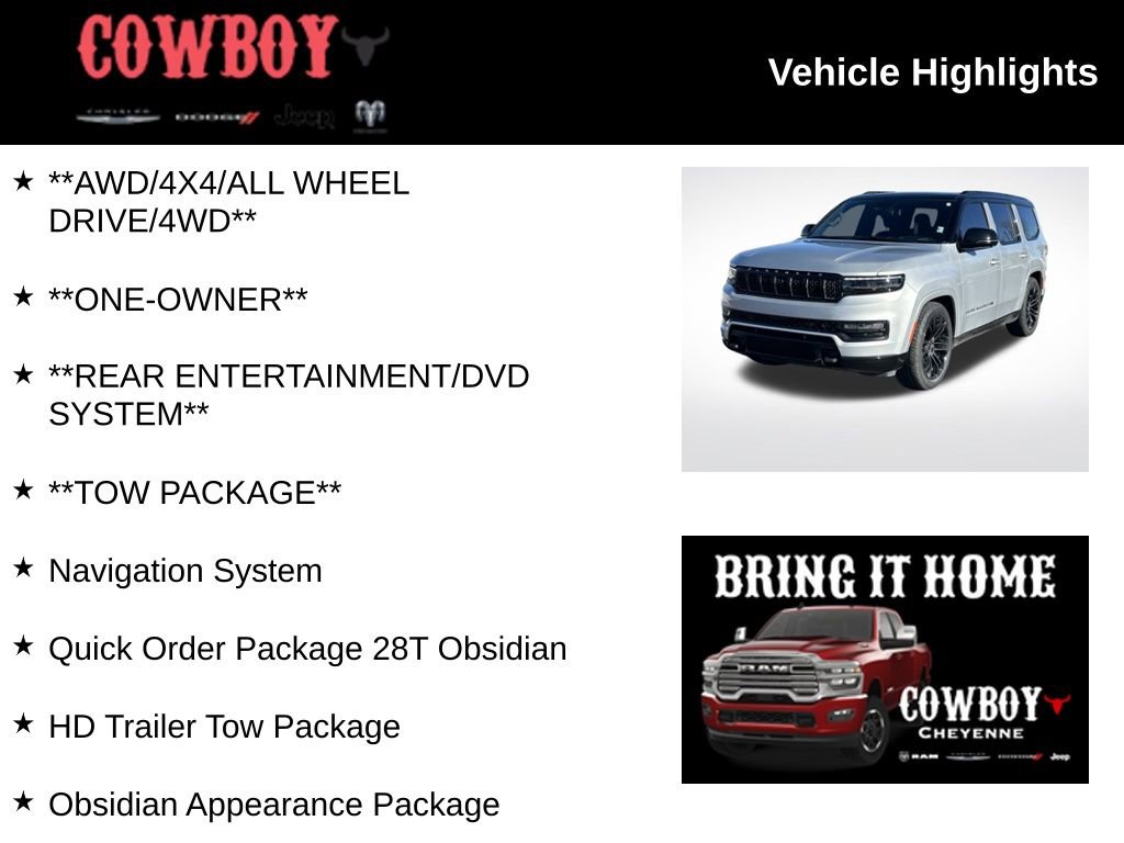 Used 2024 Jeep Grand Wagoneer Series III w/ Rear Seat Video Group 1 video 2