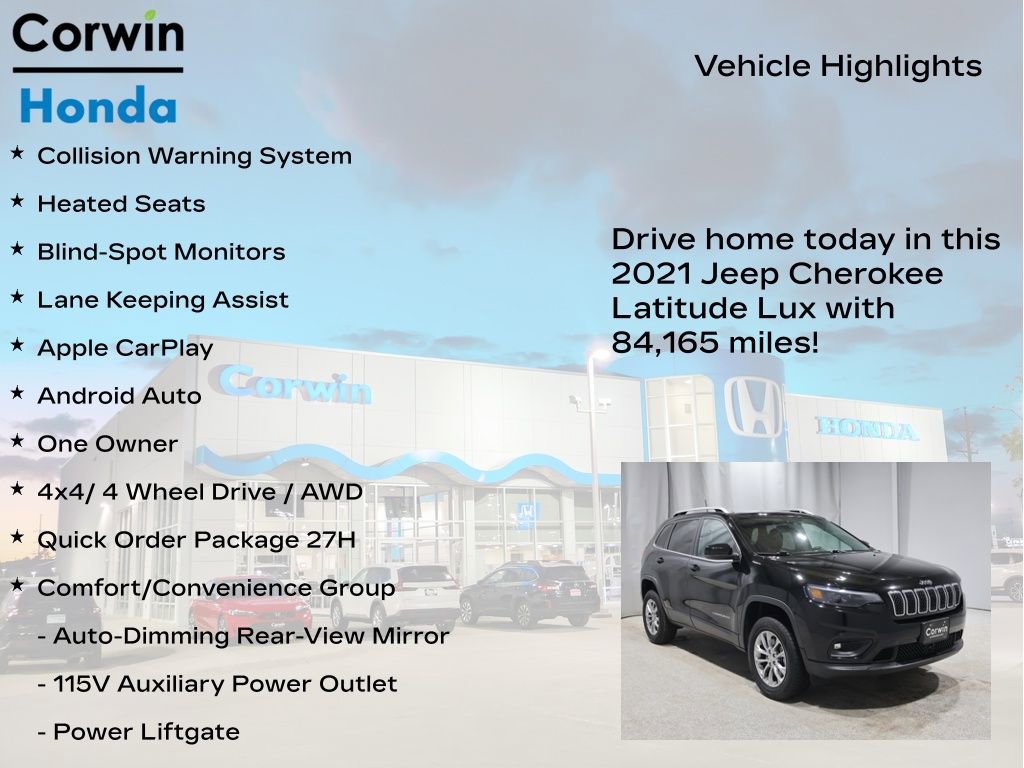 Used 2021 Jeep Cherokee Latitude Lux w/ Comfort/Convenience Group image 7