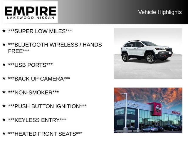 Used 2019 Jeep Cherokee Trailhawk w/ Cold Weather Group image 2