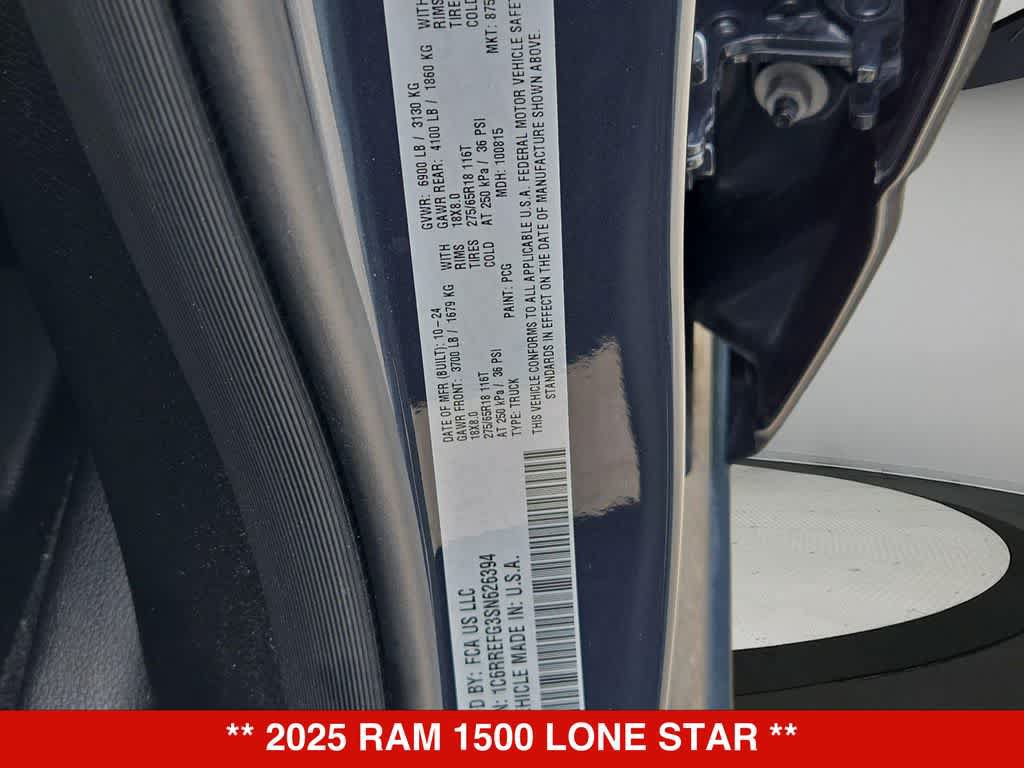 Used 2025 RAM 1500 Lone Star RWD image 33
