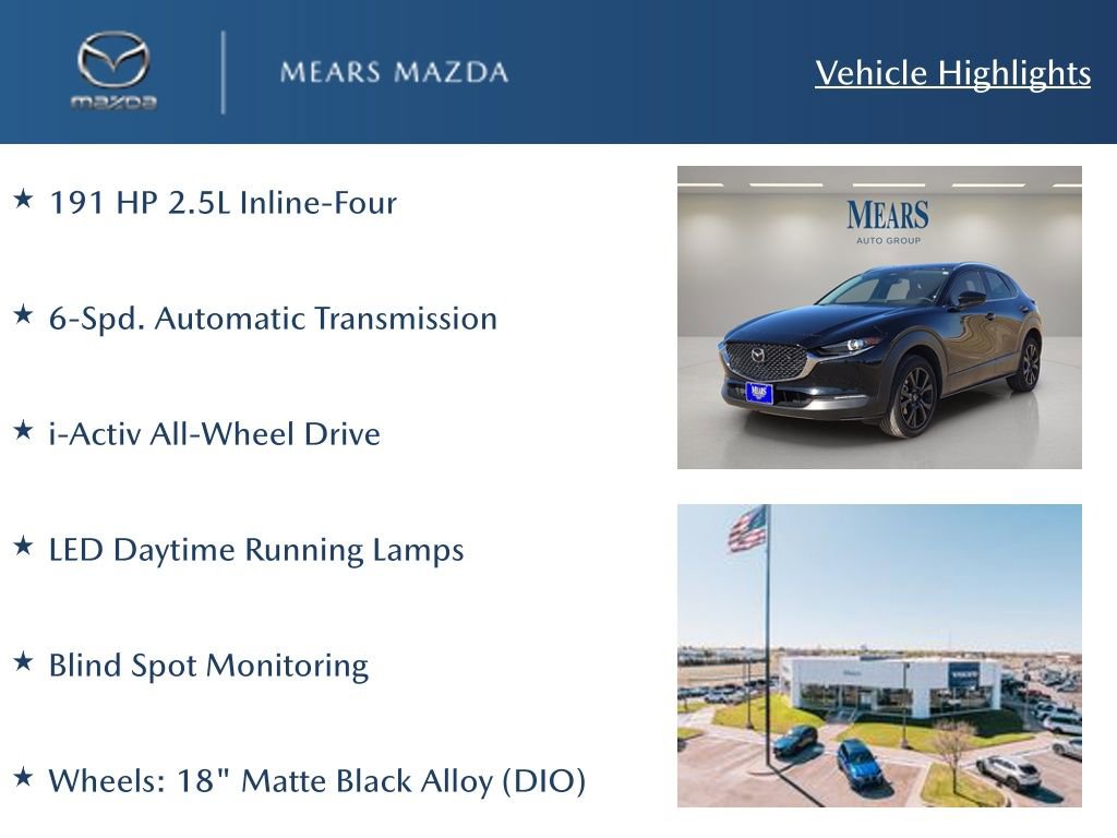 Used 2025 MAZDA CX-30 AWD 2.5 S w/ Select Sport Pkg image 3