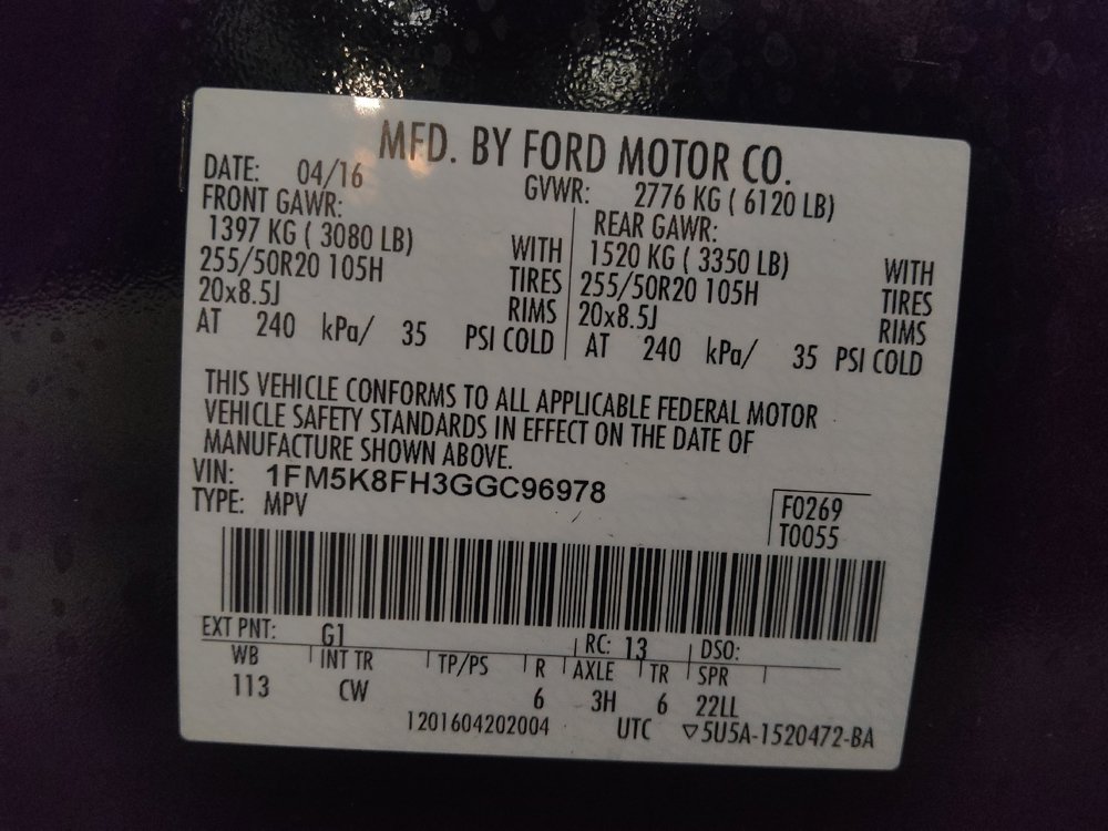 Used 2016 Ford Explorer Limited w/ Equipment Group 301A AWD/4WD image 33