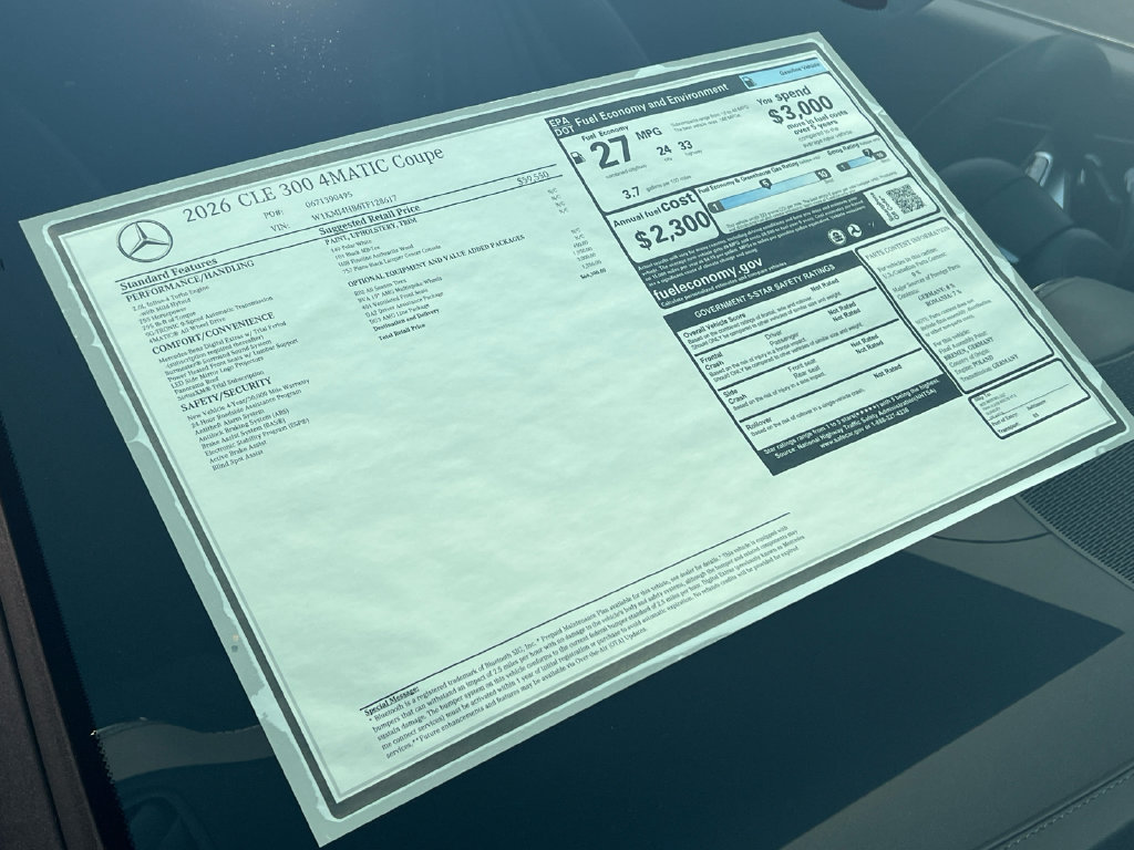 New 2026 Mercedes-Benz CLE 300 4MATIC Coupe image 34