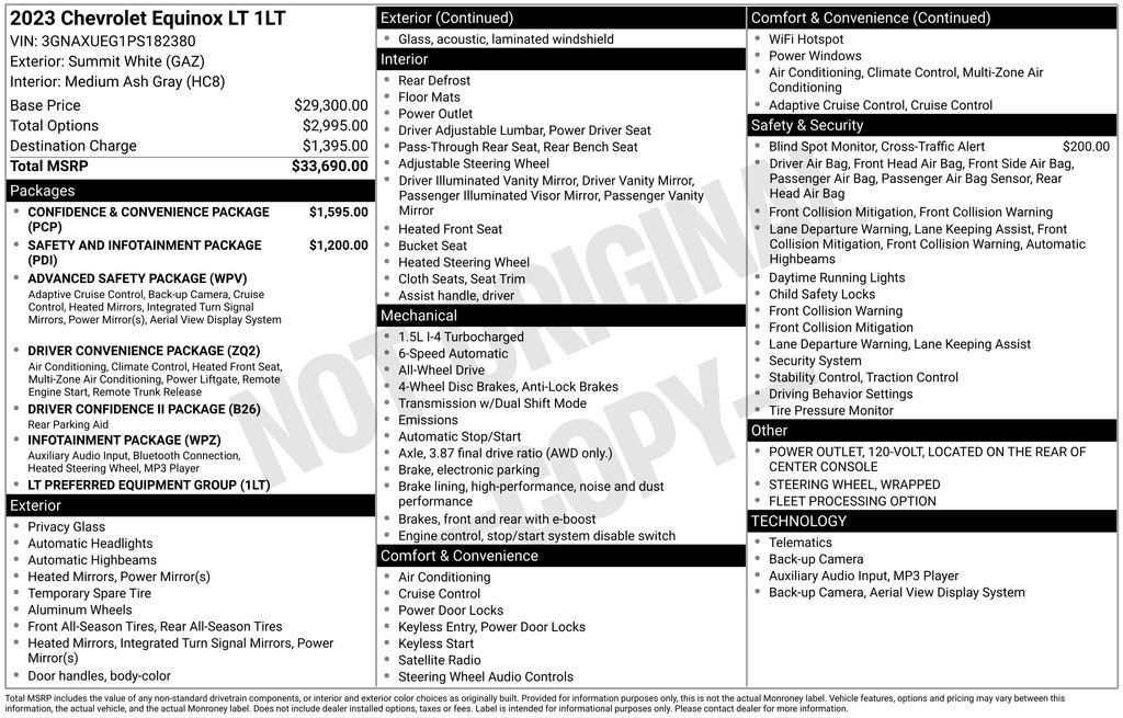 Used 2023 Chevrolet Equinox LT AWD/4WD image 2