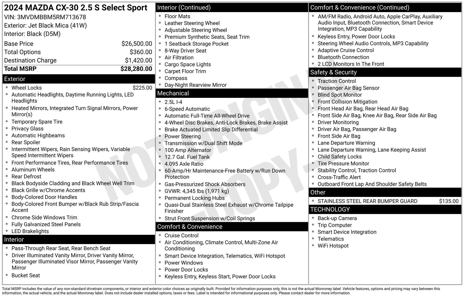 Used 2024 MAZDA CX-30 AWD 2.5 S w/ Select Sport Pkg image 39