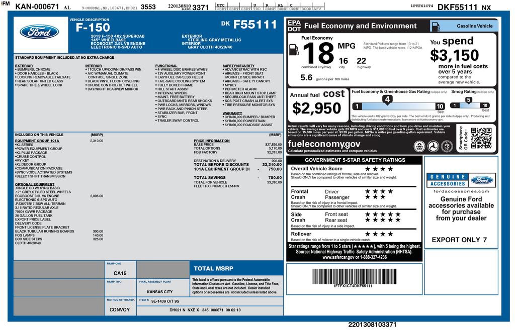 Used 2013 Ford F150 XL w/ Mid Equipment Group RWD image 43