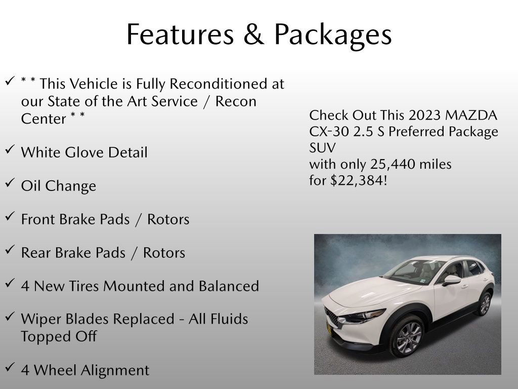 Certified 2023 MAZDA CX-30 AWD 2.5 S w/ Preferred Package image 4