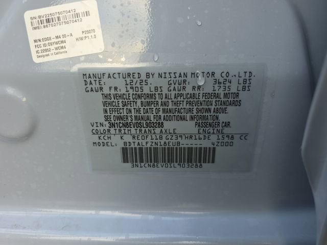 New 2025 Nissan Versa SV w/ Trunk Package image 16