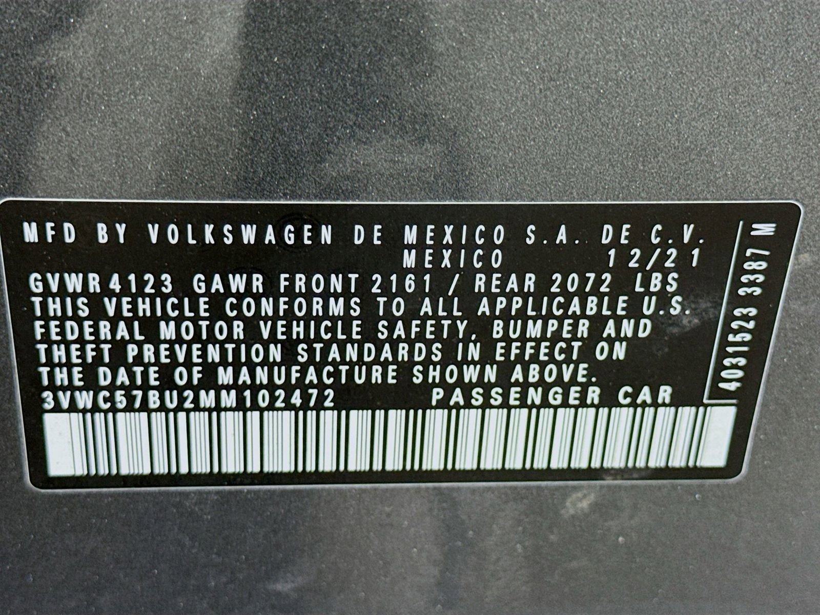 Certified 2021 Volkswagen Jetta SE w/ SE Cold Weather Package FWD image 31