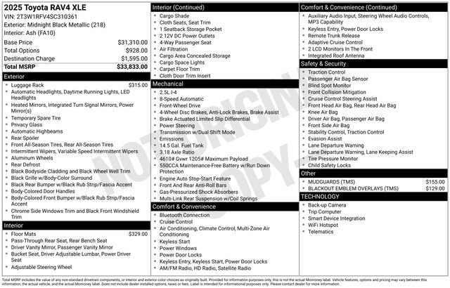 Certified 2025 Toyota RAV4 XLE FWD image 36