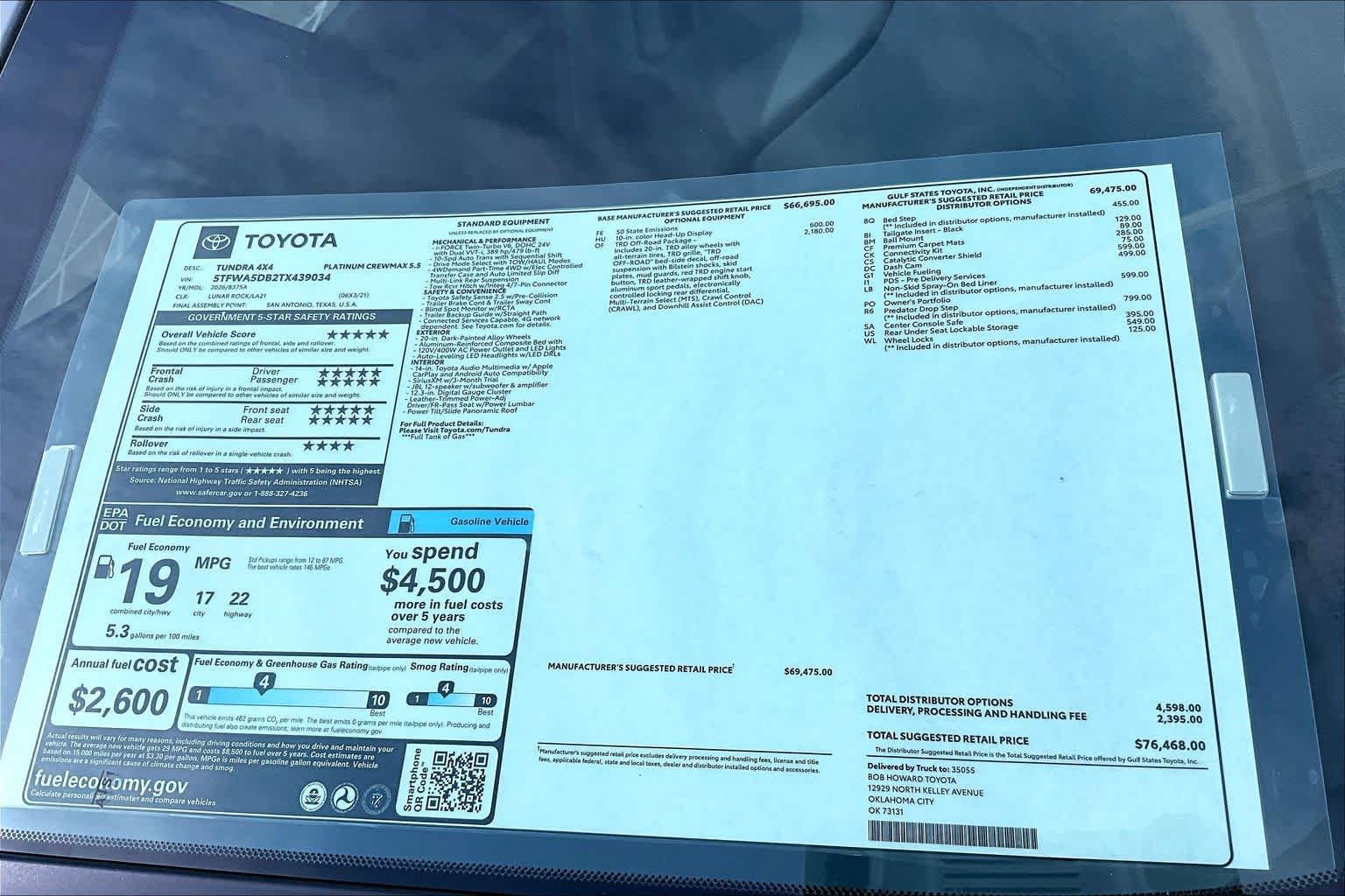 New 2026 Toyota Tundra Platinum w/ TRD Off-Road Package AWD/4WD image 20