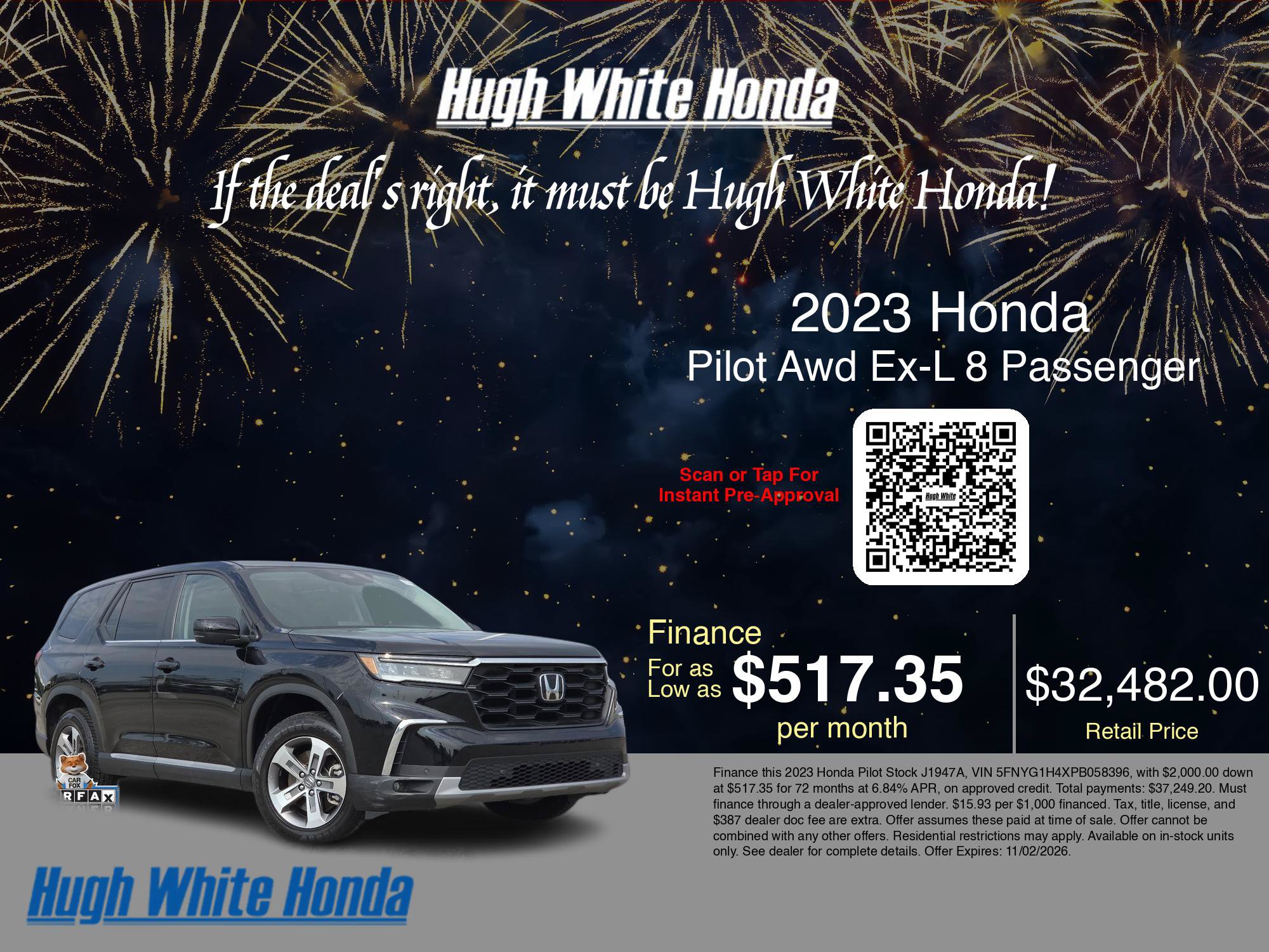 Used 2023 Honda Pilot EX-L image 5
