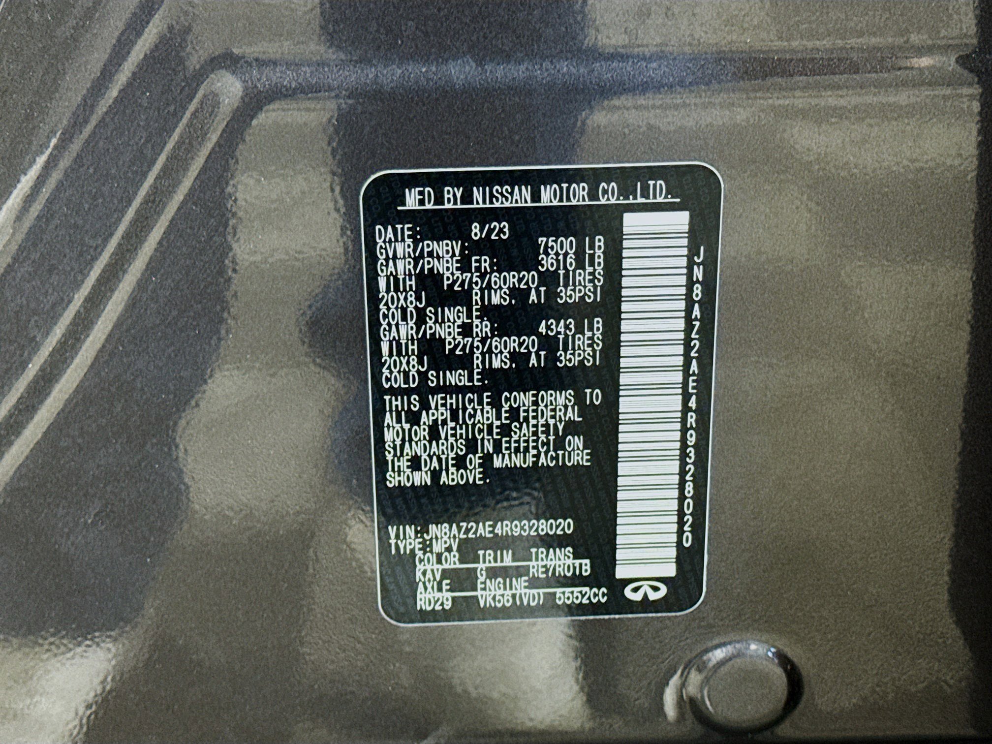 Used 2024 INFINITI QX80 Luxe image 40