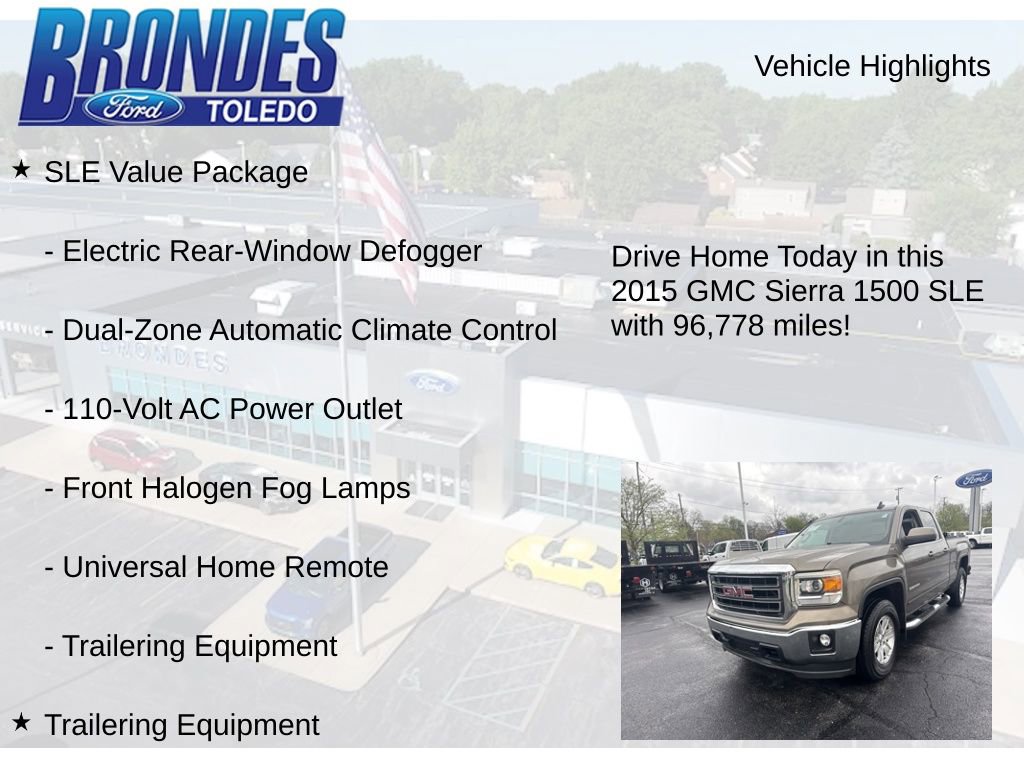 Used 2015 GMC Sierra 1500 SLE w/ SLE Value Package AWD/4WD image 27