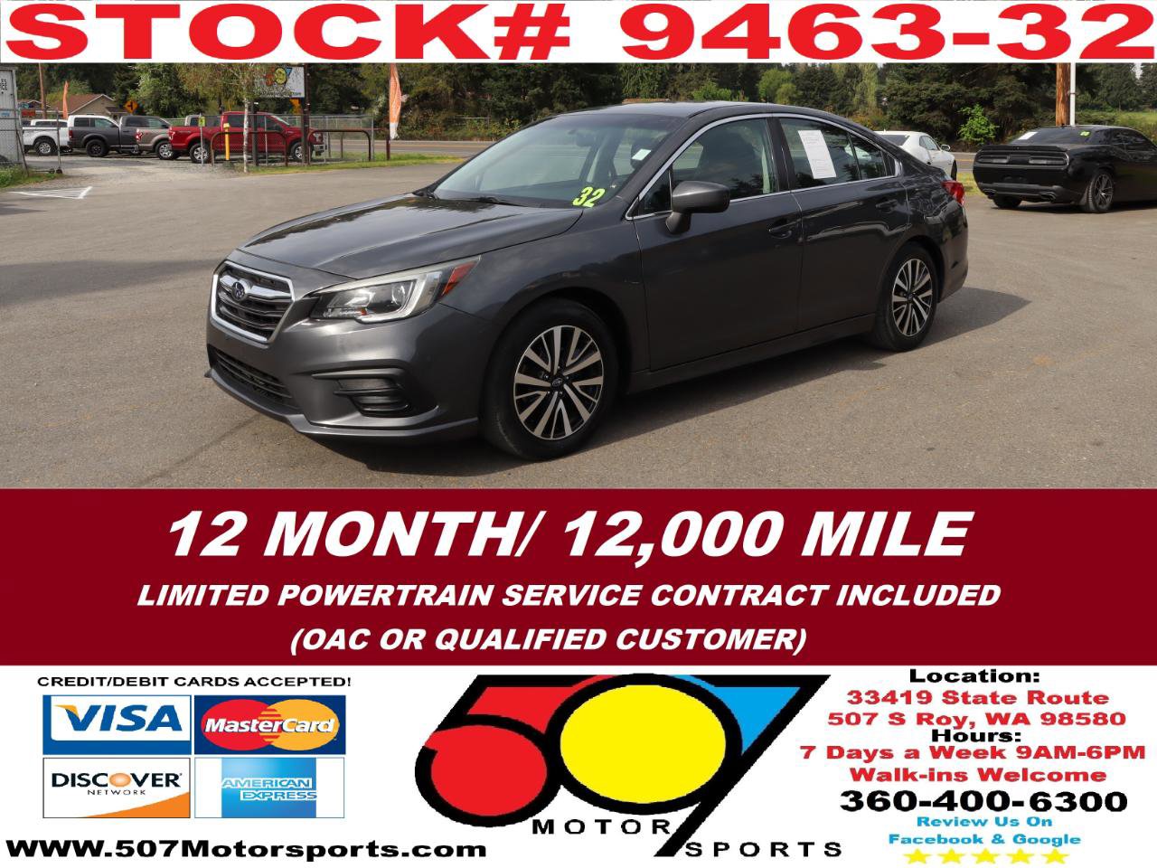 Used 2018 Subaru Legacy 2.5i Premium AWD/4WD image 2