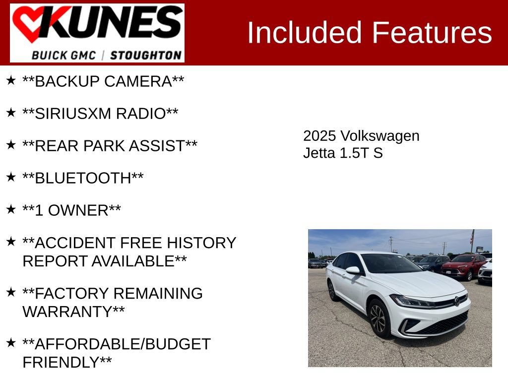 Used 2025 Volkswagen Jetta S FWD image 2