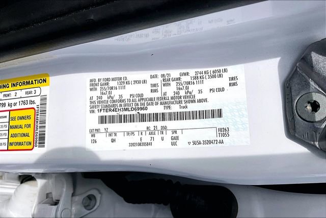 Used 2021 Ford Ranger XL w/ Equipment Group 101A High image 19