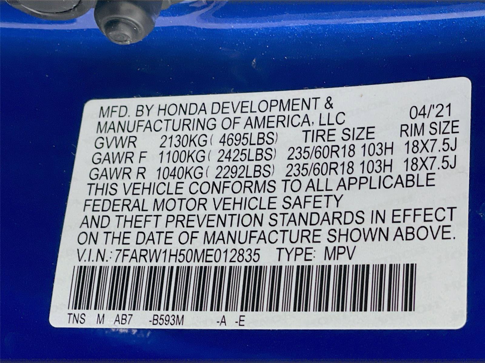 Certified 2021 Honda CR-V EX image 35