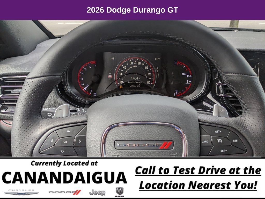 New 2026 Dodge Durango GT w/ Blacktop Package AWD/4WD image 13