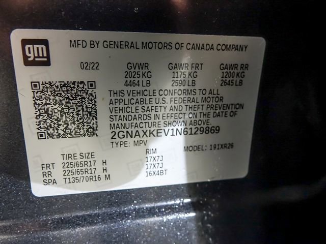 Certified 2022 Chevrolet Equinox LT image 33