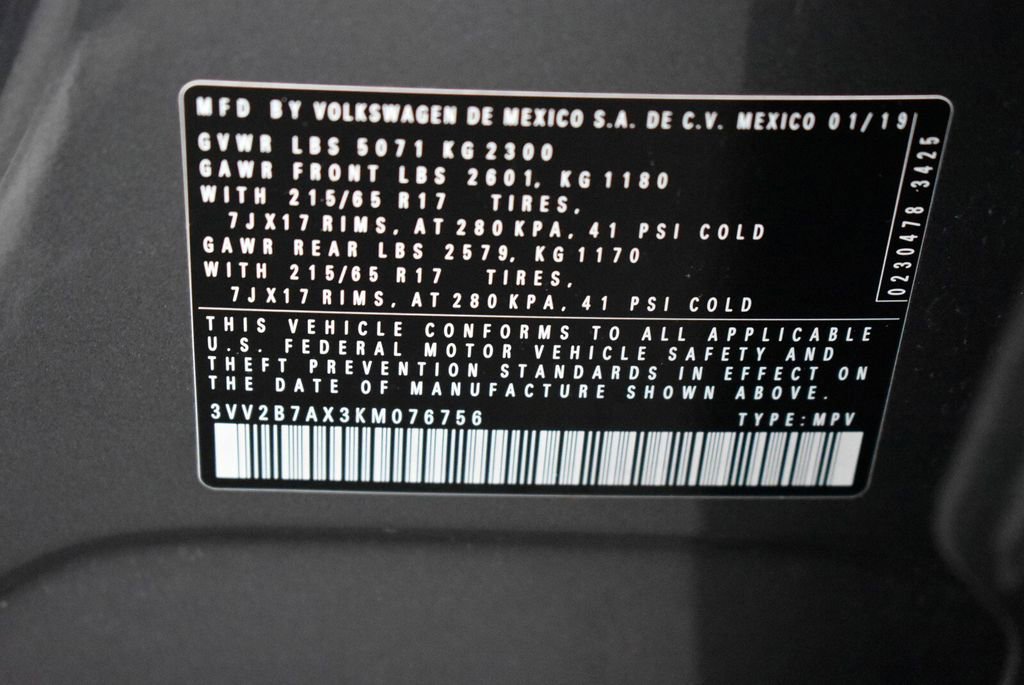 Used 2019 Volkswagen Tiguan SE AWD/4WD image 35