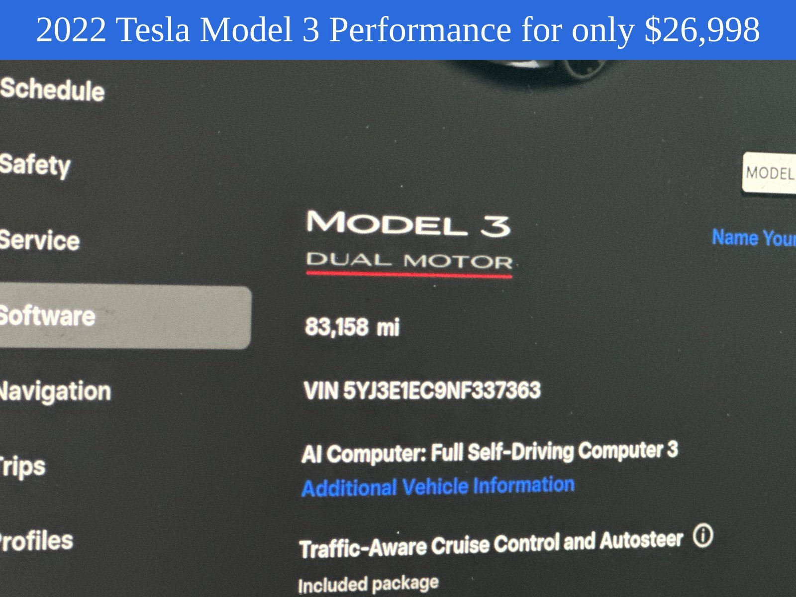 Used 2022 Tesla Model 3 Performance AWD/4WD image 24