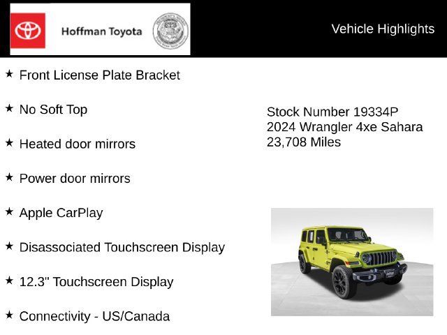 Used 2024 Jeep Wrangler Unlimited Sahara AWD/4WD image 30