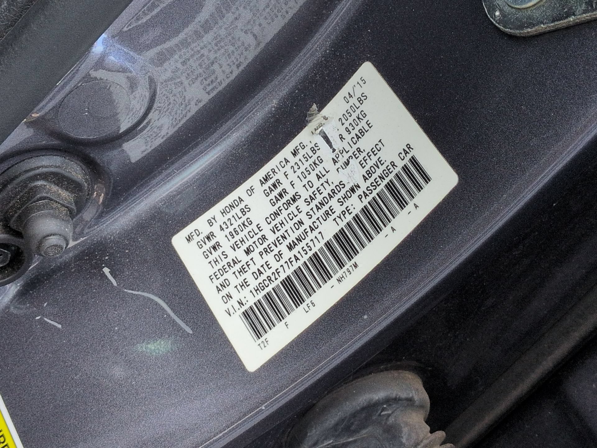 Used 2015 Honda Accord EX image 34