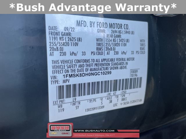 Used 2022 Ford Explorer XLT w/ Equipment Group 202A image 34