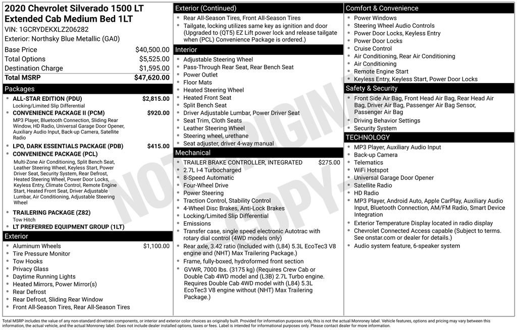 Used 2020 Chevrolet Silverado 1500 LT w/ All-Star Edition AWD/4WD image 4