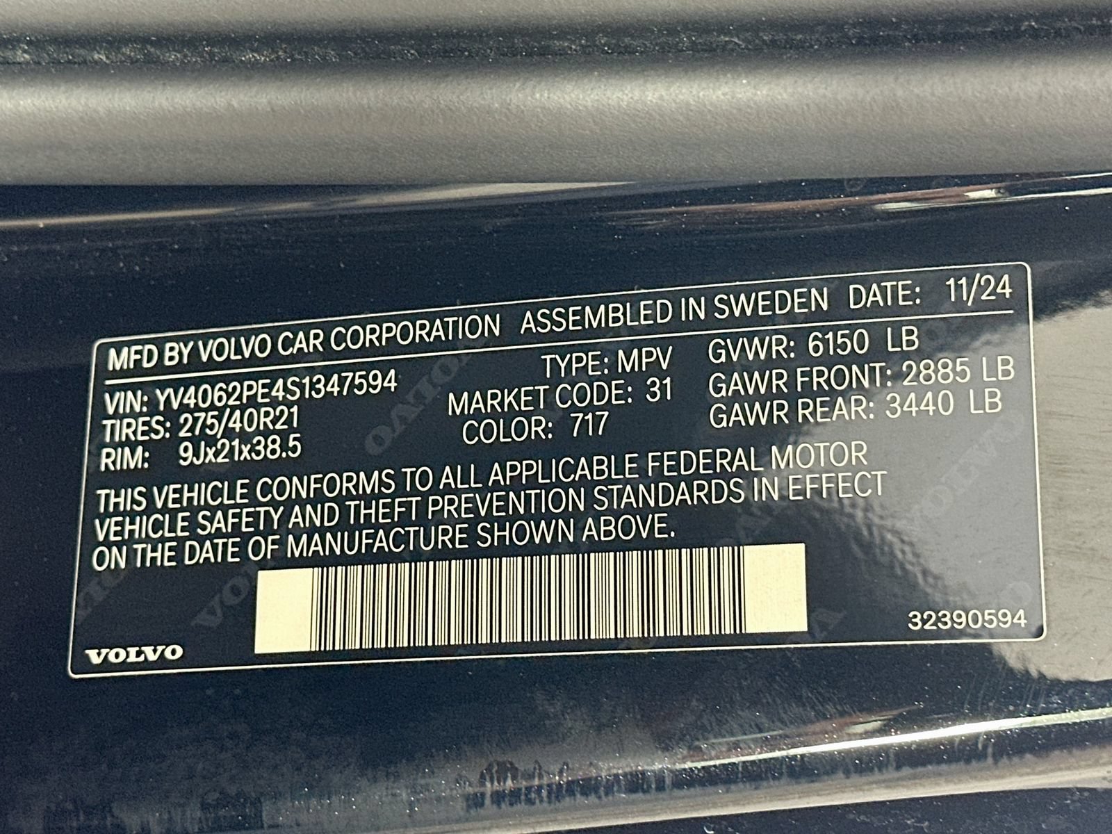 Used 2025 Volvo XC90 B6 Plus w/ Protection Package AWD/4WD image 50