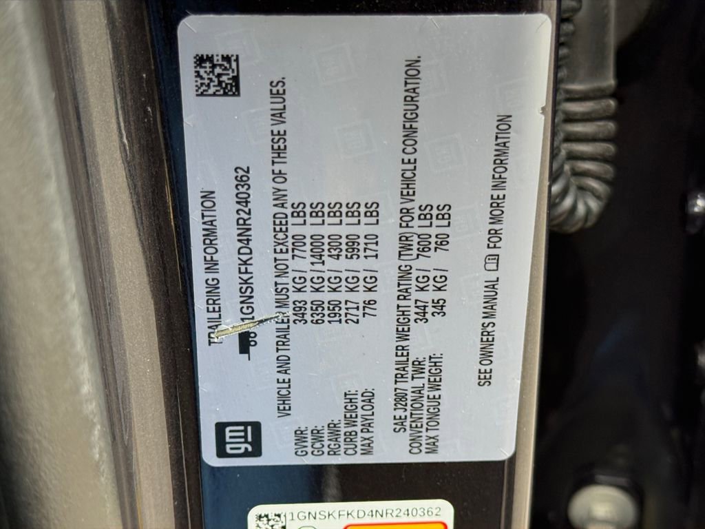 Used 2022 Chevrolet Suburban Premier AWD/4WD image 29