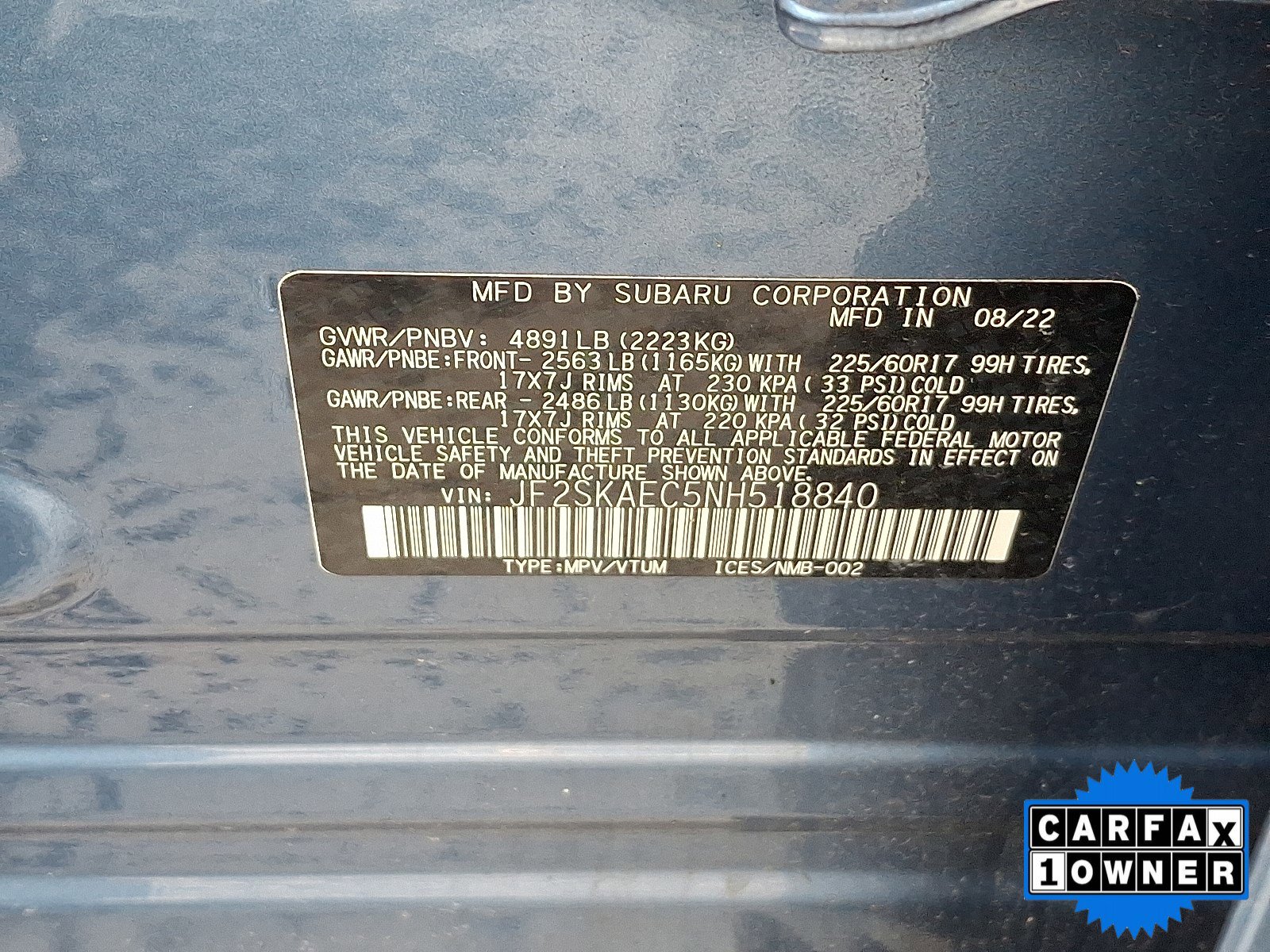Certified 2022 Subaru Forester Premium image 54