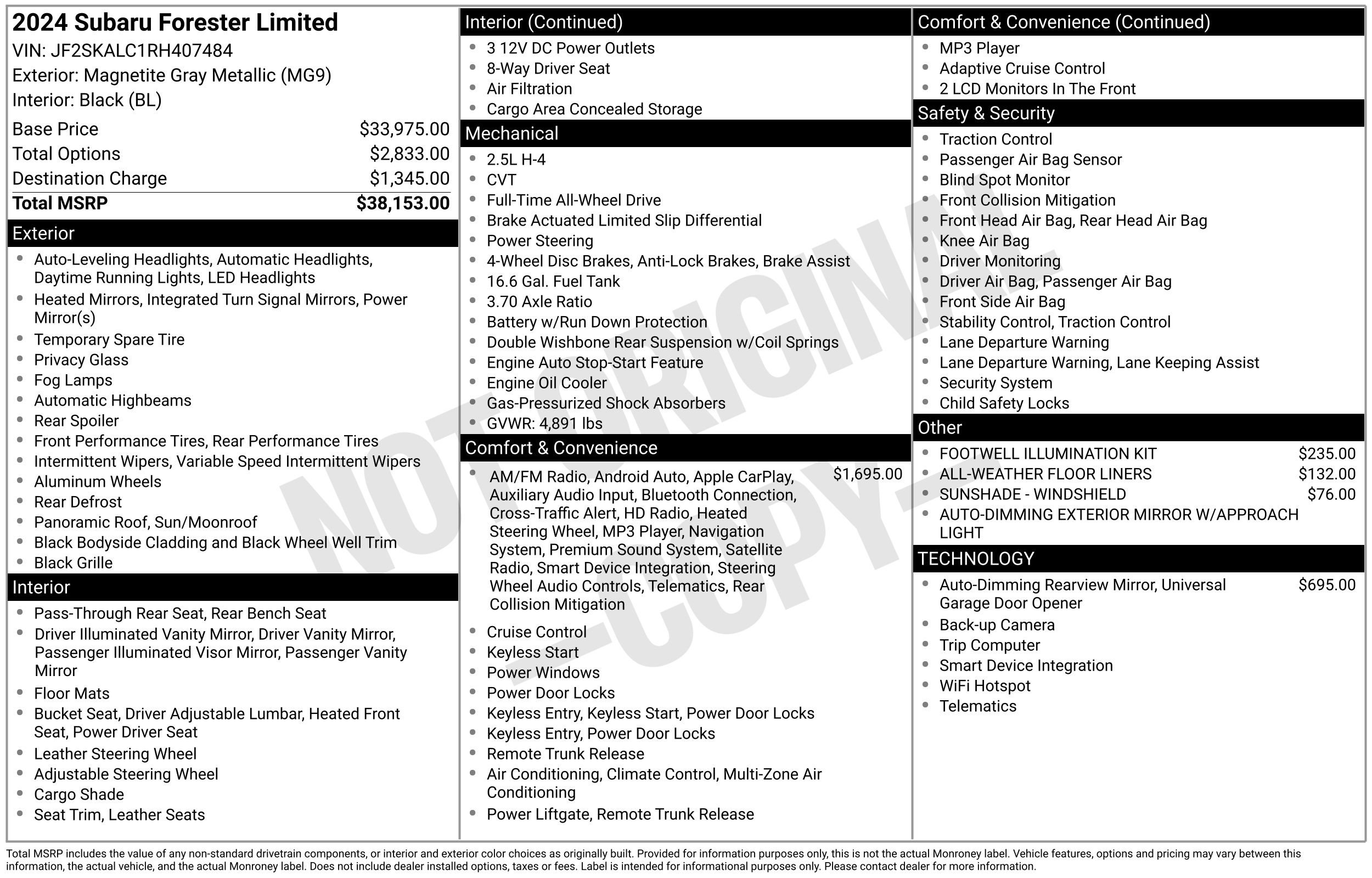 Used 2024 Subaru Forester Limited image 46