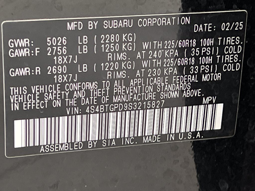 Used 2025 Subaru Outback Touring XT AWD/4WD image 81