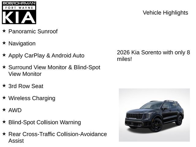 New 2026 Kia Sorento SX AWD/4WD image 7