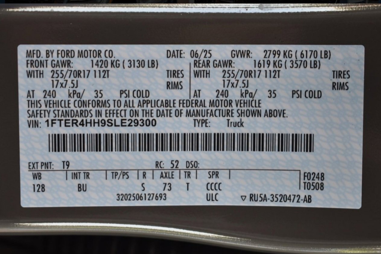 New 2025 Ford Ranger XLT w/ Equipment Group 301A High image 17