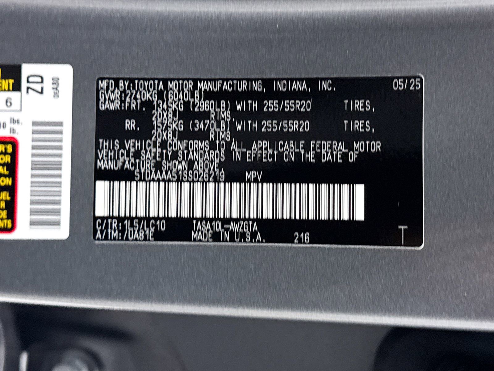 Used 2025 Toyota Grand Highlander FWD image 41