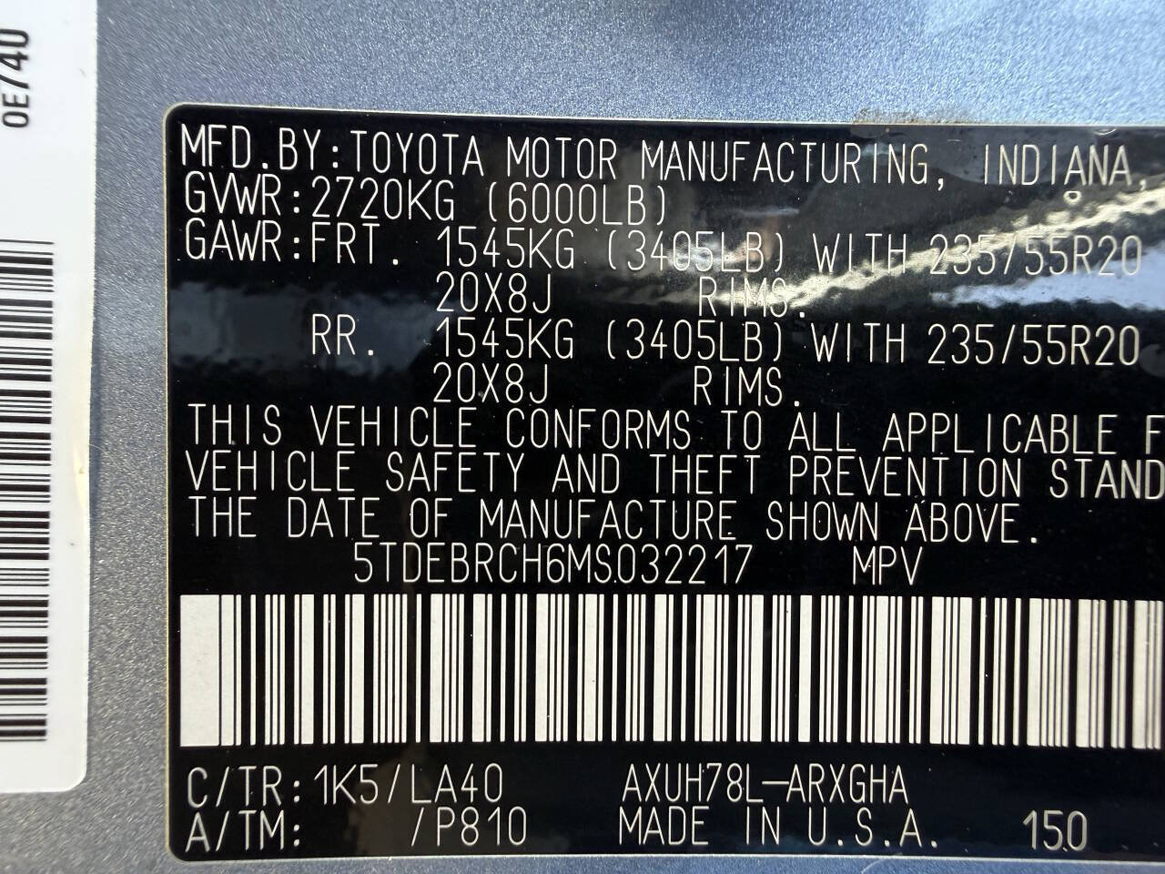 Used 2021 Toyota Highlander Platinum AWD/4WD image 39
