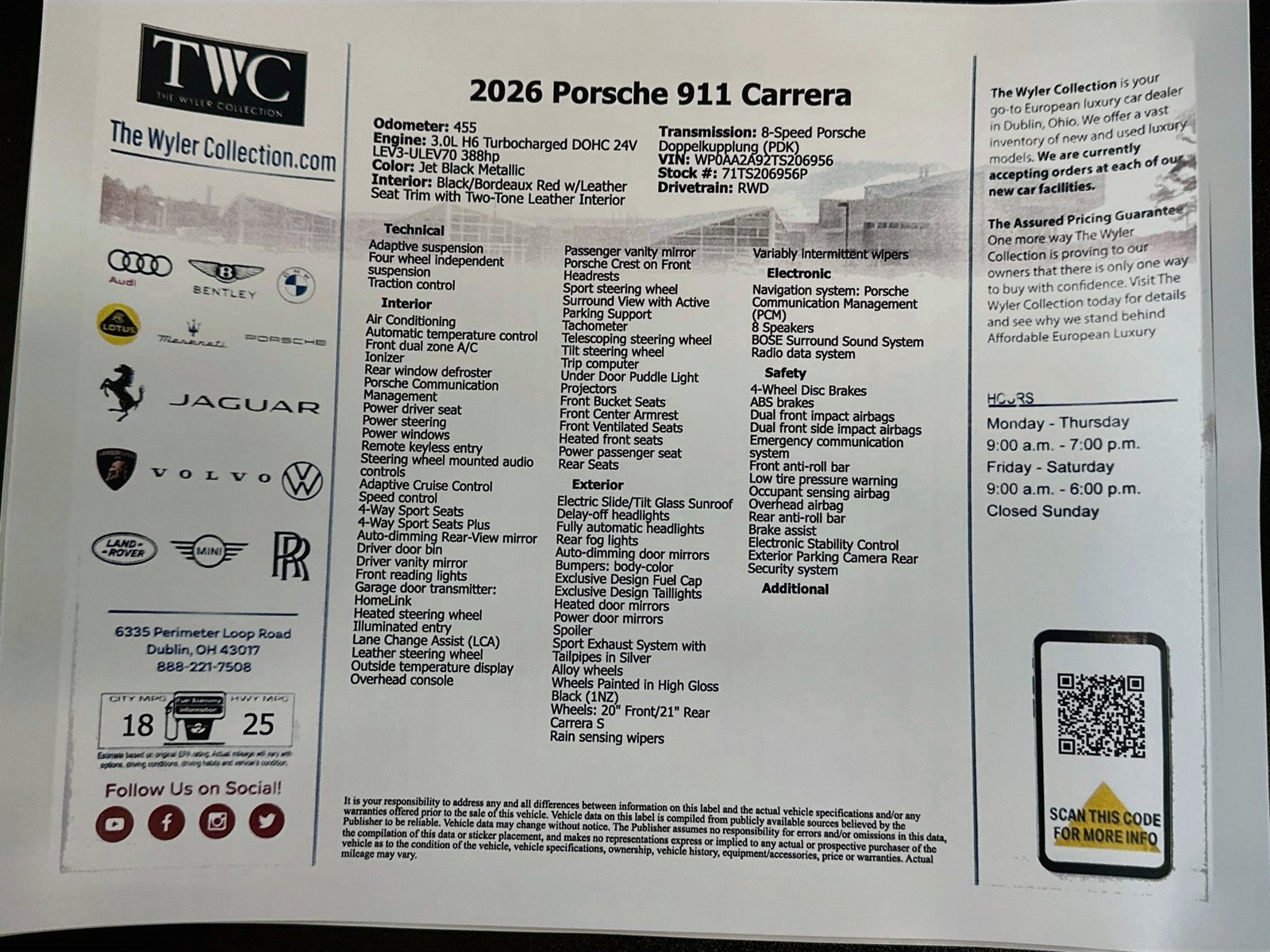 Used 2026 Porsche 911 Carrera RWD image 43
